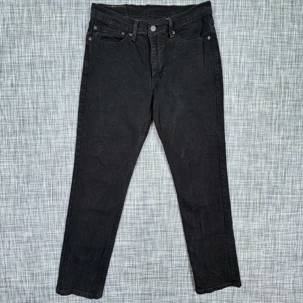 Levis 511 Jeans Mens 34x32 Black Slim Fit Stretch Denim Five Pocket Cotton Blend